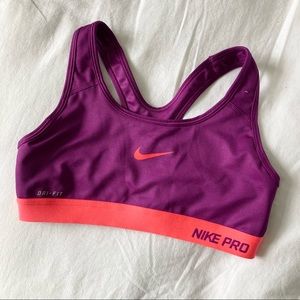 Like New Nike Pro Sports Bra Size Small